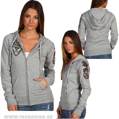 Girls Moto Doll hoody tmavo šedá