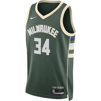 Nike Риза Nike Milwaukee Bucks Icon Edition 2022/23 Dri-FIT NBA Swingman Jersey dn2012-323 Размер XXL