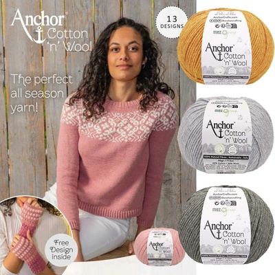 Anchor Cotton Wool Gold Grey Ass