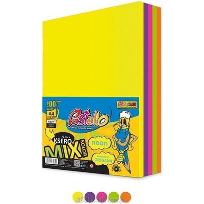 Pastello Barevný papír do kopírky A4 Mix Neon 500 listů