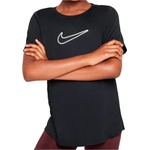 Nike Детска спортна тениска Nike Kid's One Fitted Dri-Fit Short-Sleeve Top Sport shirt - Black / White - размер XS (704-4926-0111)
