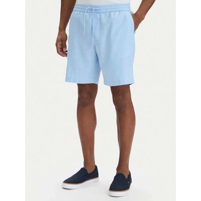 Tommy Hilfiger pánské modré lněné kraťasy MW0MW44353DBR