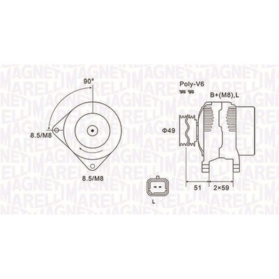 Generátor MAGNETI MARELLI 063731881010