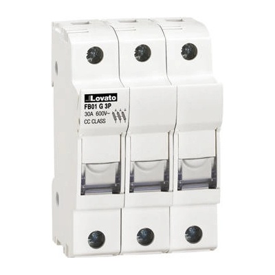LOVATO Electric FB01G3P Poj. odpojovač, 32A, 10x38 gG/aM, 3P, třída CC UL