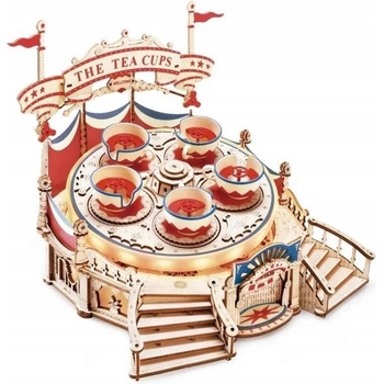 RoboTime 3D skládačka hrací skříňka Kolotoč šálkový vír