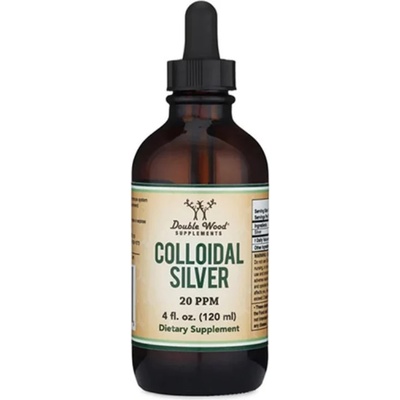 Double Wood Supplements Colloidal Silver, 20 ppm, 120 ml, Double Wood