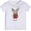 GUESS Бяла тениска с къс ръкав със златисто зайче Guess