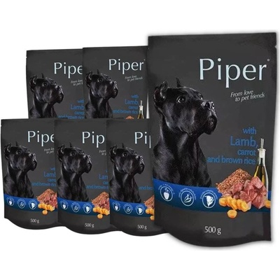 Piper Adult s jahňacinou, mrkvou a hnedou ryžou 10 x 500 g