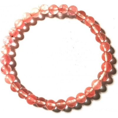 Prosperk náramek z minerálů křišťál jahodový S5196