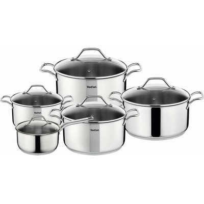 Tefal Sada hrnců Intuition 10 dílů indukce s poklicí nerezová ocel