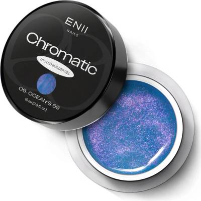 Enii Nails Chromatic Builder Uv Led gel 06 Ocean's 69 chromatický stavební gel 15ml