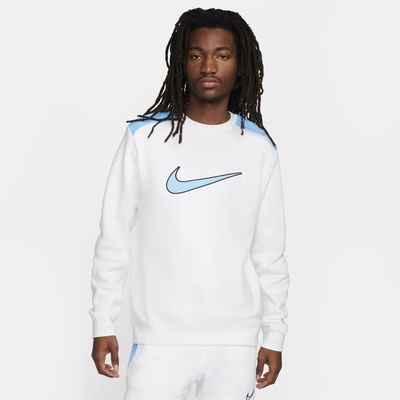 Nike Поларена блуза Nike Fleece Crewneck Jumper - White/Blue