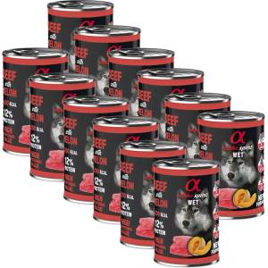 Alpha Spirit Dog Wet - Beef & Melon 12 x 400 г