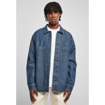 Urban Classics Мъжка дънкова риза в син цвят Urban Classics Oversized Denim Pocket ShirtUB-TB5923-02443 - Син, размер L