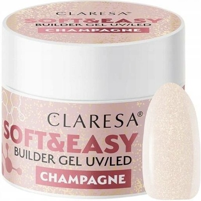 Claresa Soft Easy stavební gel na prodlužování nehtů champagne 90g