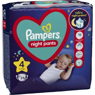 Pampers Гащички Pampers Night Pants 4 (9-15 кг. ) - 25 броя