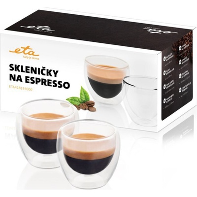 ETA poháriky na espresso 4181 93000 2 x 80 ml
