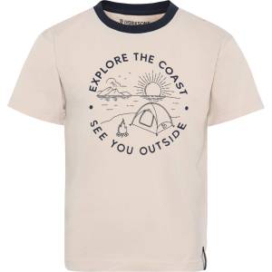Didriksons Детска тениска Didriksons Kid's Mynta T-Shirt 4 T-shirt - Sand Beige - размер 100 (704-5795-0413)