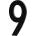 Design Letters Цифра 9 Architect Numbers 50 мм (302020109)