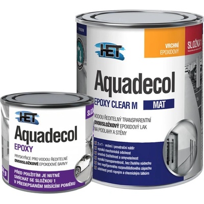 Het Aquadecol EPOXY CLEAR M matný lak 4kg sada 3,25kg složka 1 + 0,75kg složka 2