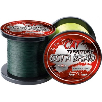 Mikado šnúra Territory Octa Braid Green 300m 0,60mm 61,8kg