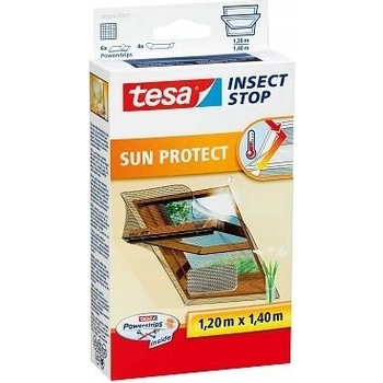 Tesa Síť proti hmyzu do střešního okna COMFORT, odráží sluneční paprsky, 1,3m x 1,5m