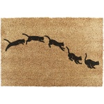 Artsy Mats Изтривалка от кокосови влакна 40x60 cm Jumping Cats - Artsy Doormats (6040-JUMPINGCATS)