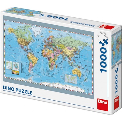 Dino Politická mapa světa 1000 dílků – Zbozi.Blesk.cz