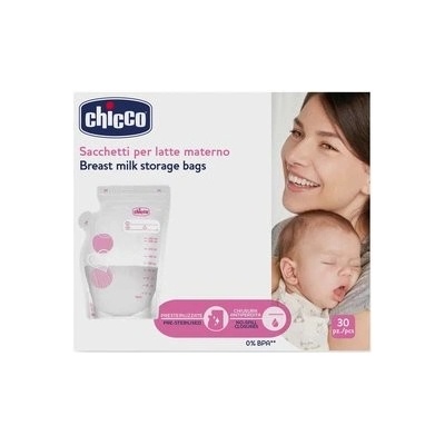 CHICCO Vrecká na materské mlieko 250 ml 30 ks
