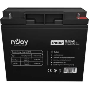 nJoy Акумулаторна батерия nJoy GP1812CF (BTVACATHGTOCFCW01B), 12V, AGM, T3 конектори (BTVACATHGTOCFCW01B)