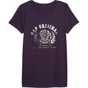 GAP Fav crew лилаво, сребърно xxs (795743-07)