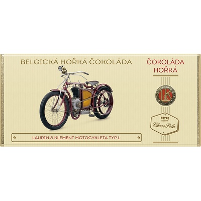 Choco Pola L&K motocykleta typ L hořká 100 g
