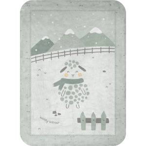 Kikka Boo Супер меко бебешко одеяло 80/110 см Sleepy Sheep (31103020147)
