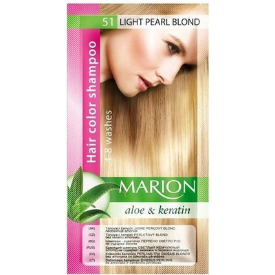 Marion Hair Color Shampoo 51 Light Pearl Blonde tónovací šampon světle perleťová blond 40 ml