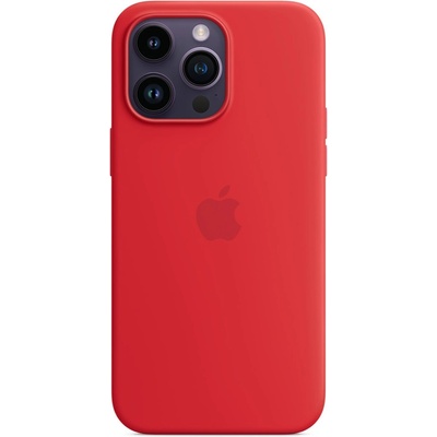Apple iPhone Silicone Case with MagSafe - оригинален силиконов кейс за iPhone 14 Pro Max с MagSafe (червен) (разопакован продукт)