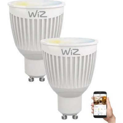 WiZ SADA 2x LED Stmievateľná žiarovka GU10/6,5W/230V 2700-6500K Wi-Fi WiZ WI0094