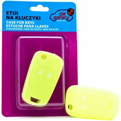 Kľúčenka Chevrolet Opel Vauxhall silikónový obal na kľúče neonová zelená/žltá