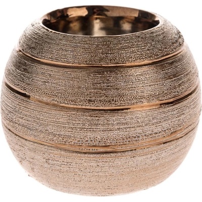 Keramický svícen - měděný 8,5 cm