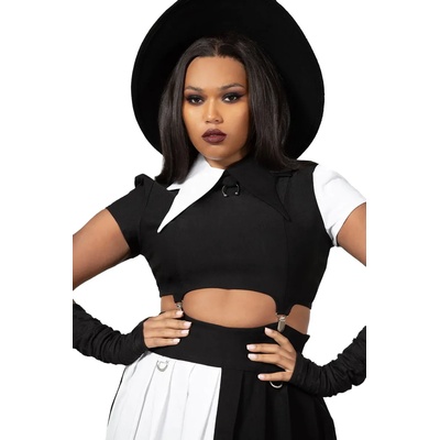 KILLSTAR дамска тениска (топ) KILLSTAR - Hello Harlequin- Черен - KSRA007649