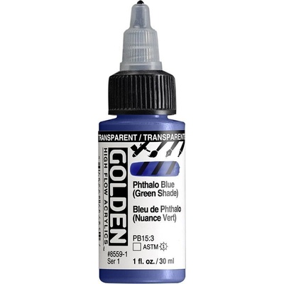 Golden Artist Colors High Flow АКРИЛНА боя Transparent Phthalo Blue (Green Shade) 30 ml 1 бр (0008559-1)