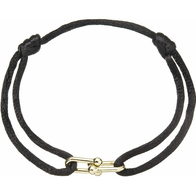 Kabbalah náramek s pozlacenou ozdobou 13094.3 black