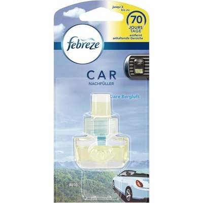 FEBREZE náplň do osviežovača vzduchu do auta Čistý horský vzduch 7 ml kartón - 6 ks