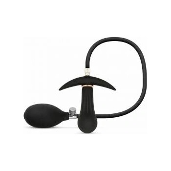 EasyToys Anal Collection Inflatable Plug 8 cm Black - Adjustable Silicone Model