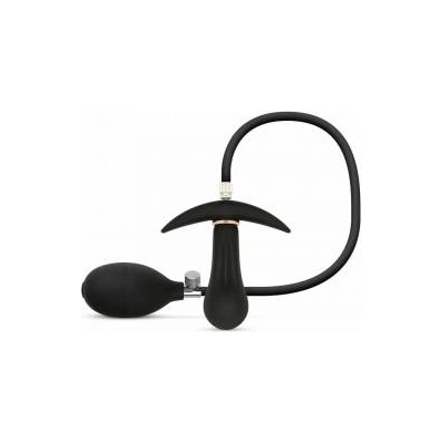 EasyToys Anal Collection Inflatable Plug 8 cm Black - Adjustable Silicone Model