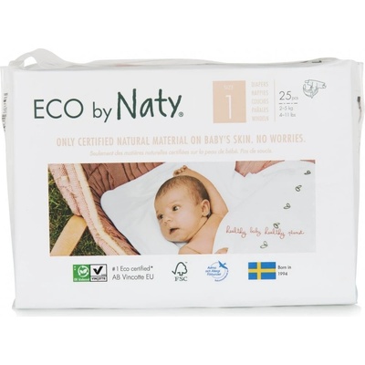 Naty Nature Babycare Newborn 1 2-5 kg 25 ks