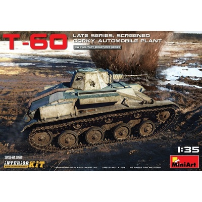 Miniart T-60 Late Series,Screened Gorky Plant Int.Kit 1:35