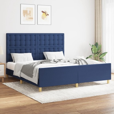vidaXL 11461.3125395 Rám postele bez matrace modrý textil