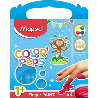 MAPED První prstové barvy Color'Peps v kalíšcích 4 x 80g