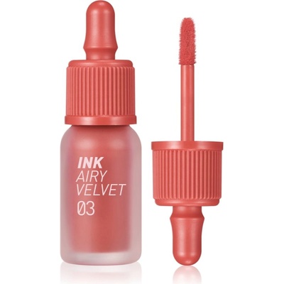 PeriPera Ink Airy Velvet крем-червило с матиращ ефект цвят 03 Cartoon Coral 4 гр