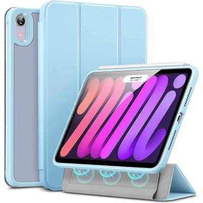 ESR Rebound Hybrid Case - удароустойчив магнитен калъф с поставка за iPad mini 6 (2021) (светлосин)
